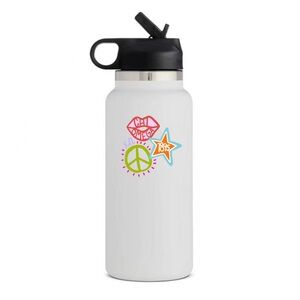 NEW Chi Omega  White Water Bottle with sorority Graphics